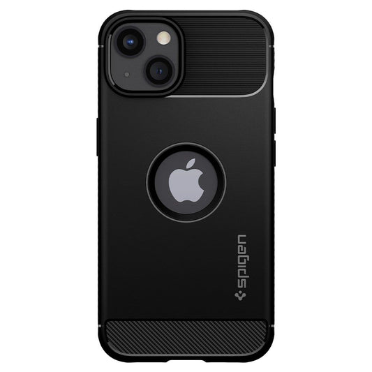 Pouzdro pro Apple iPhone 13, Spigen, Rugged Armor, Černé ACS03518