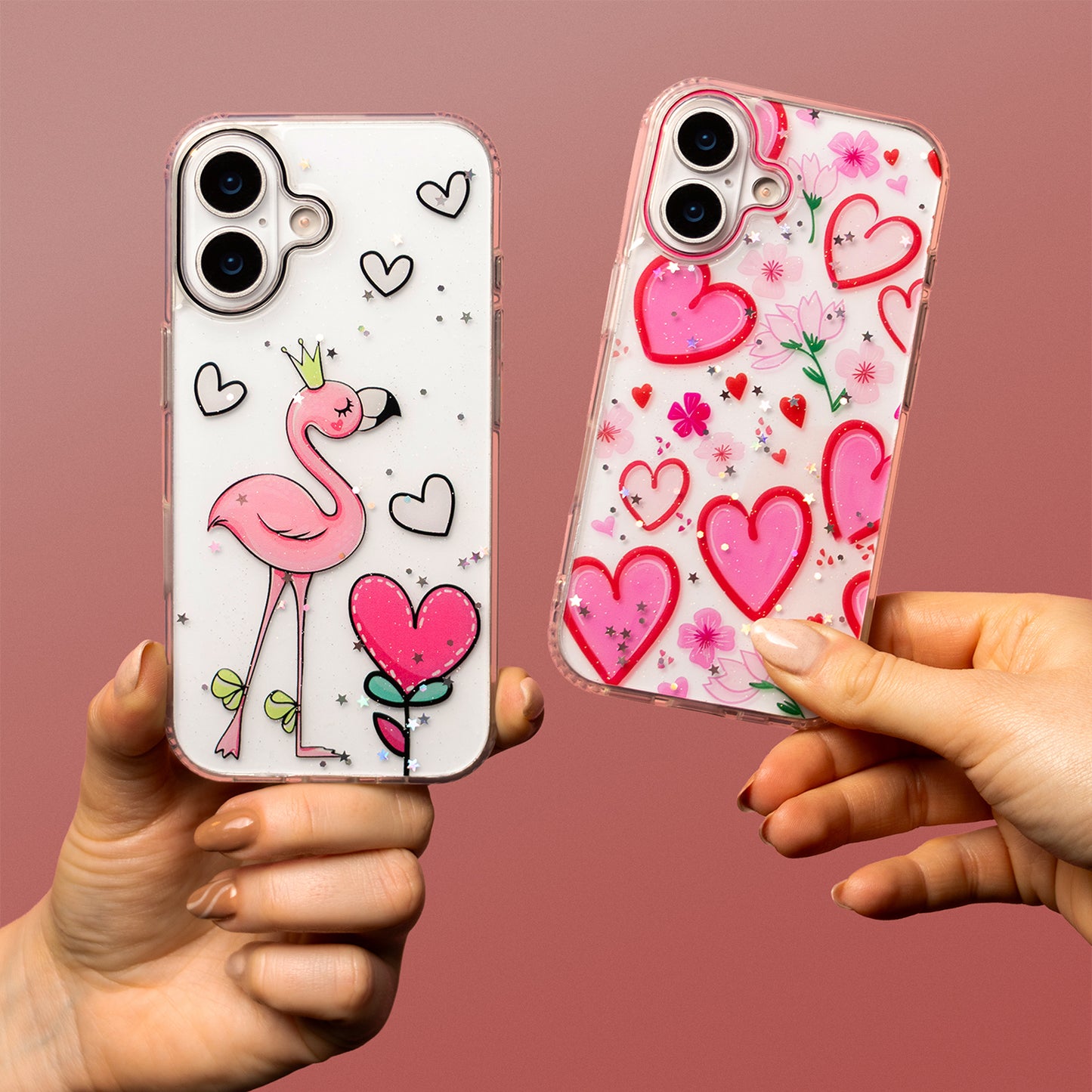 Case for Apple iPhone 12 / 12 Pro, OEM, Ultra Trendy Love 2, Multicolor