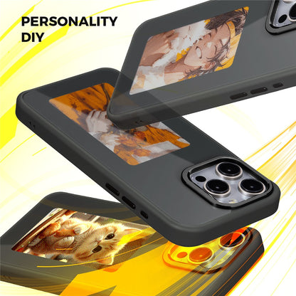 Pouzdro pro Apple iPhone 13 Pro Max, OEM, Přizpůsobený E-Ink displej, Černá