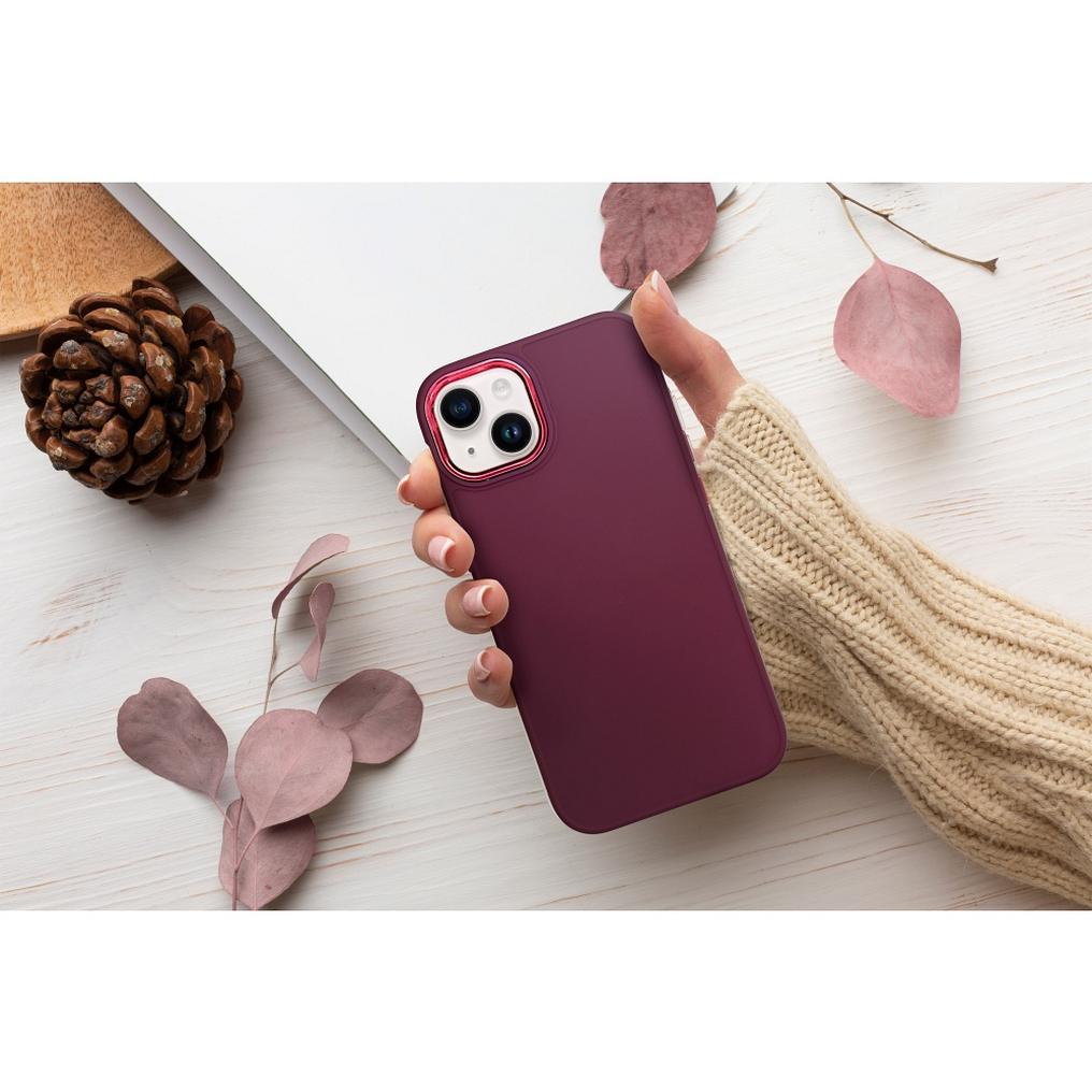 Pouzdro pro Apple iPhone 18 Pro / iPhone 17 Pro, OEM, Frame, vínové
