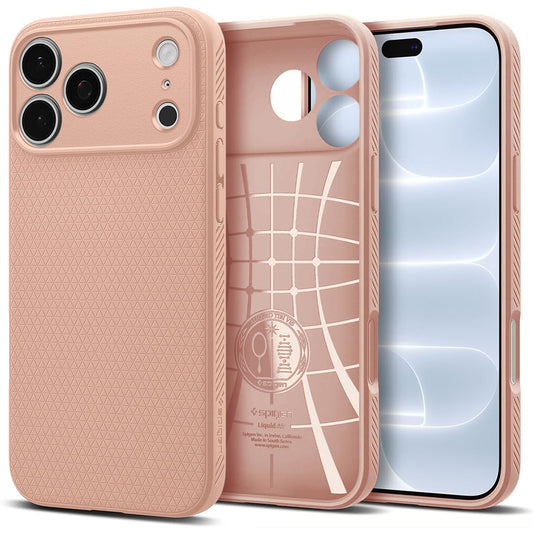 Pouzdro pro Apple iPhone 18 Pro Max / 17 Pro Max, Spigen, Liquid Air, Růžové ACS12115