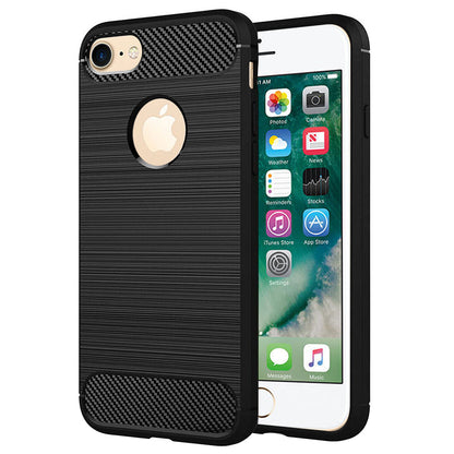 Pouzdro pro Apple iPhone 8 / 7, Techsuit, Carbon, Černé