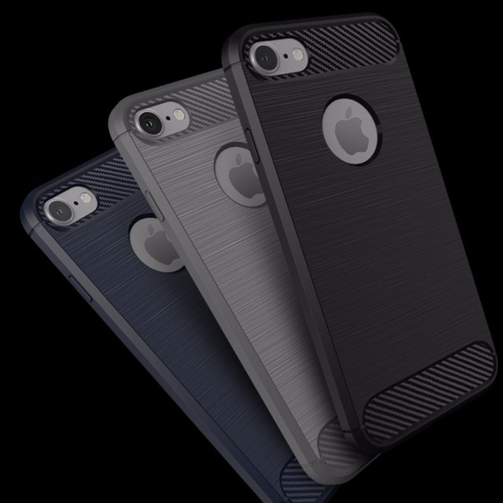 Pouzdro pro Apple iPhone 8 / 7, Techsuit, Carbon, Černé
