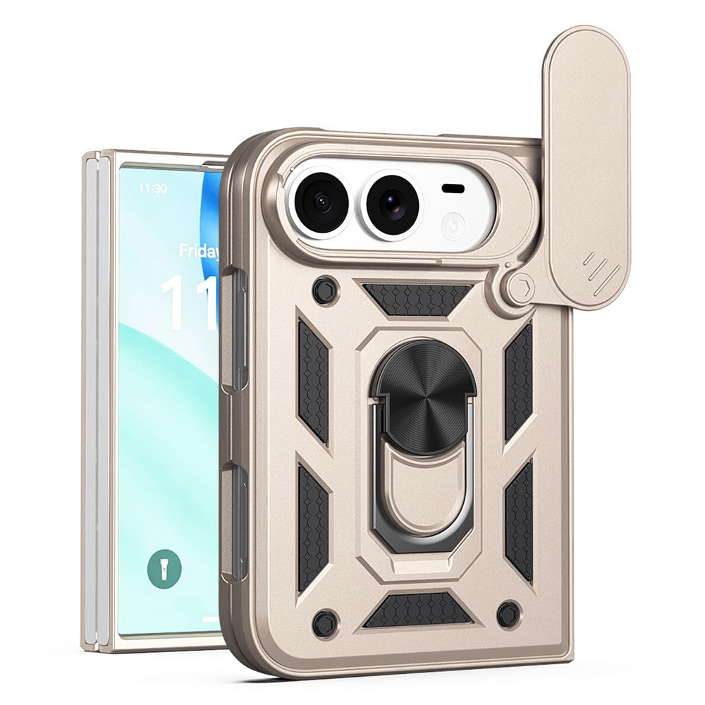Pouzdro pro Apple iPhone Duo, Techsuit, CamShield, zlaté