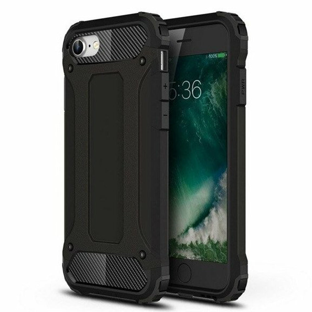 Pouzdro pro Apple iPhone SE (2022) / SE (2020) / 8 / 7, Techsuit, Hybrid Armor, Černé