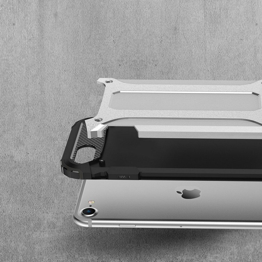 Pouzdro pro Apple iPhone SE (2022) / SE (2020) / 8 / 7, Techsuit, Hybrid Armor, Černé