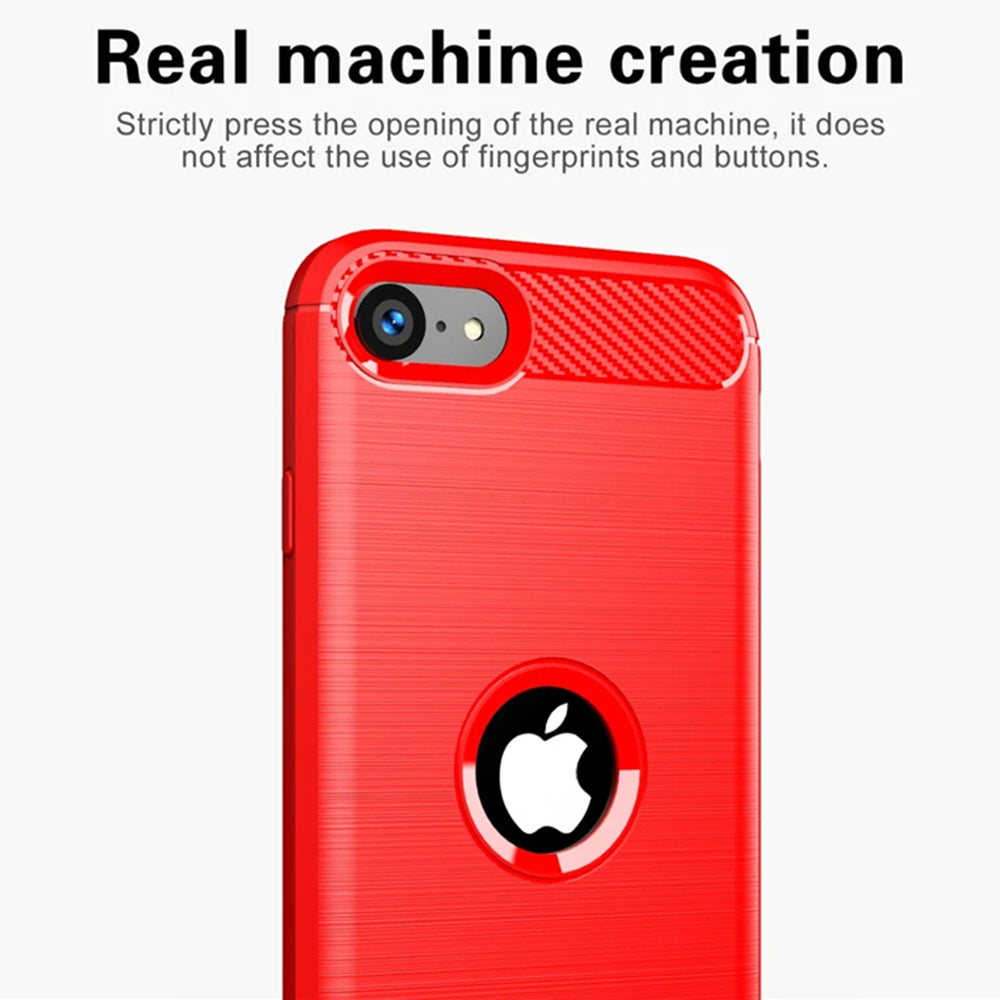 Pouzdro pro Apple iPhone SE (2022) / SE (2020), Techsuit, Carbon, Černé