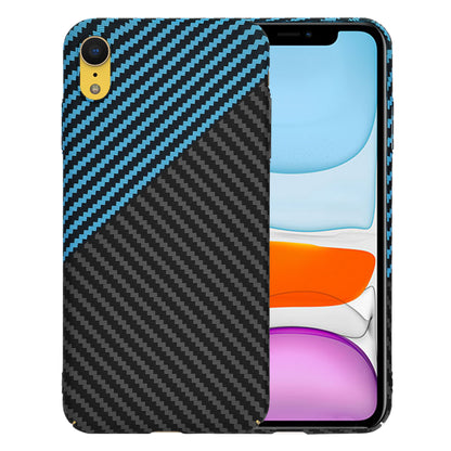 Pouzdro pro Apple iPhone XR, Techsuit, Carbonite FiberShell, Černá Bleu