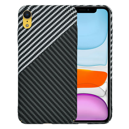 Pouzdro pro Apple iPhone XR, Techsuit, Carbonite FiberShell, Černá Šedá