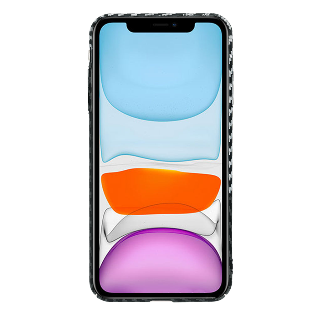 Pouzdro pro Apple iPhone XR, Techsuit, Carbonite FiberShell, Černá Šedá
