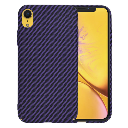 Pouzdro pro Apple iPhone XR, Techsuit, Carbonite FiberShell, Fialové