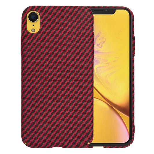 Pouzdro pro Apple iPhone XR, Techsuit, Carbonite FiberShell, červené