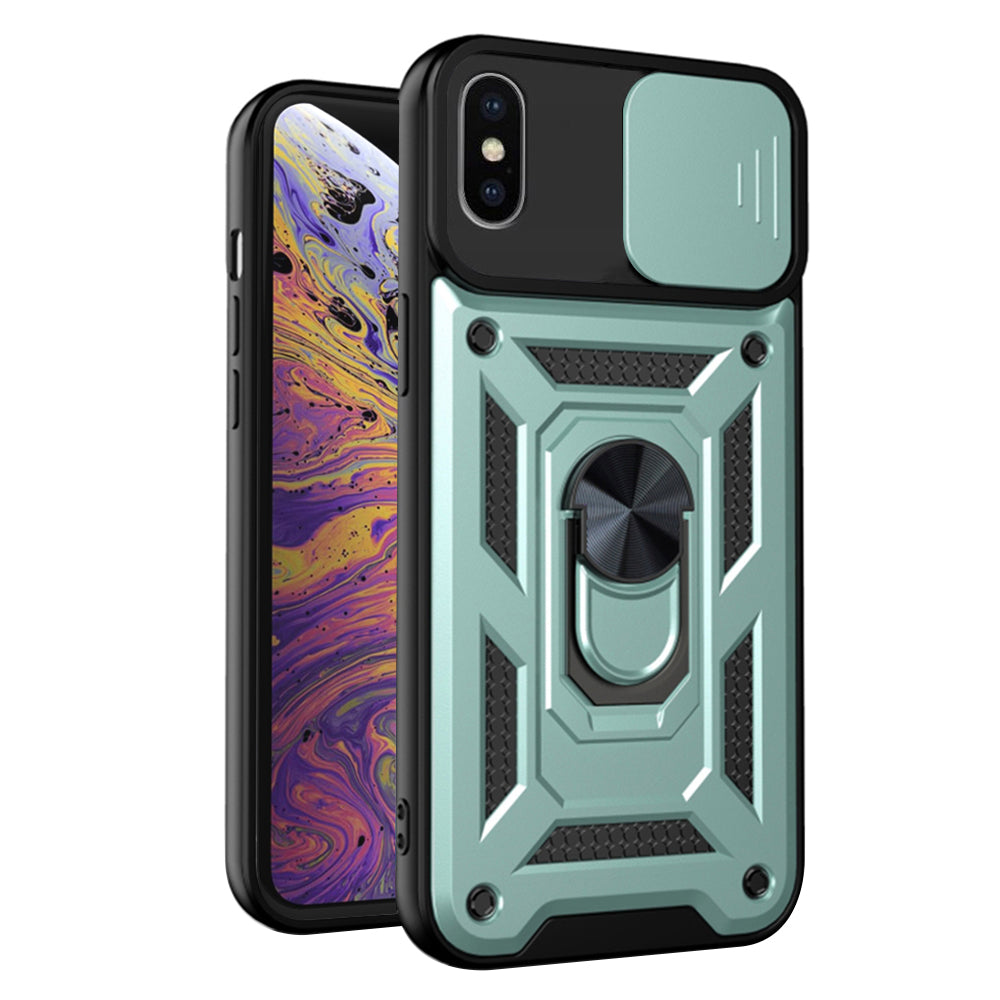 Pouzdro pro Apple iPhone XS Max, Techsuit, CamShield, Zelené