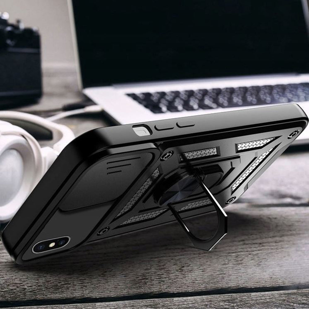 Pouzdro pro Apple iPhone XS Max, Techsuit, CamShield, Zelené