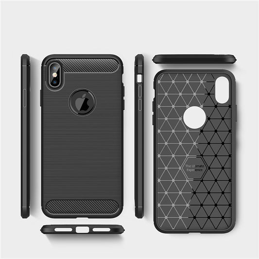 Pouzdro pro Apple iPhone XS Max, Techsuit, Carbon, Černé