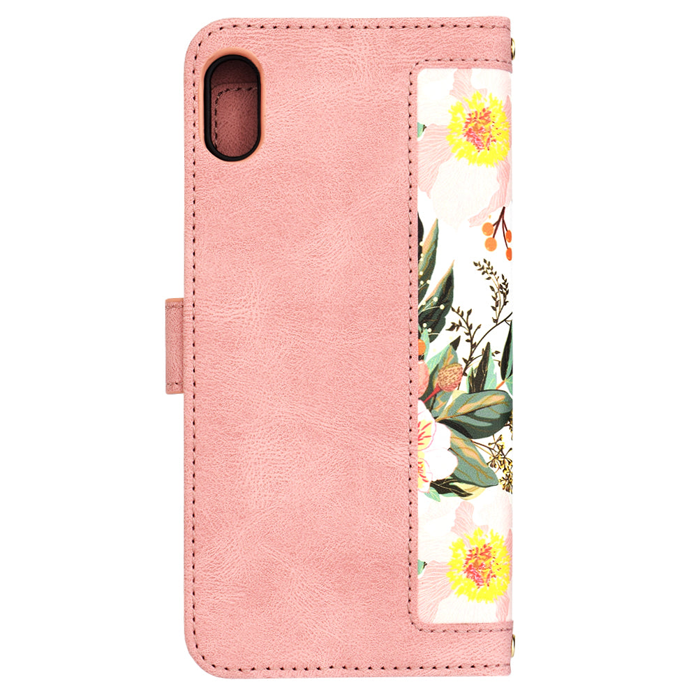Pouzdro pro Apple iPhone XS Max, Techsuit, FlipCraft, Růžové