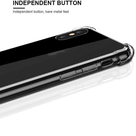 Pouzdro pro Apple iPhone XS / X, Techsuit, Odolné proti nárazům, Průhledné