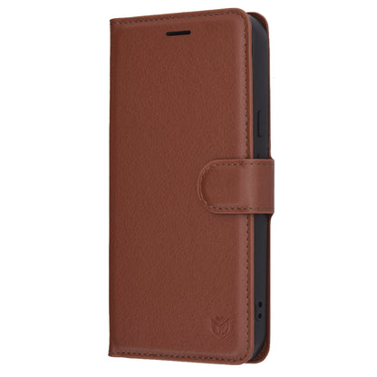 Pouzdro pro Google Pixel 10 Pro / 10, Techsuit, kožené folio, hnědé