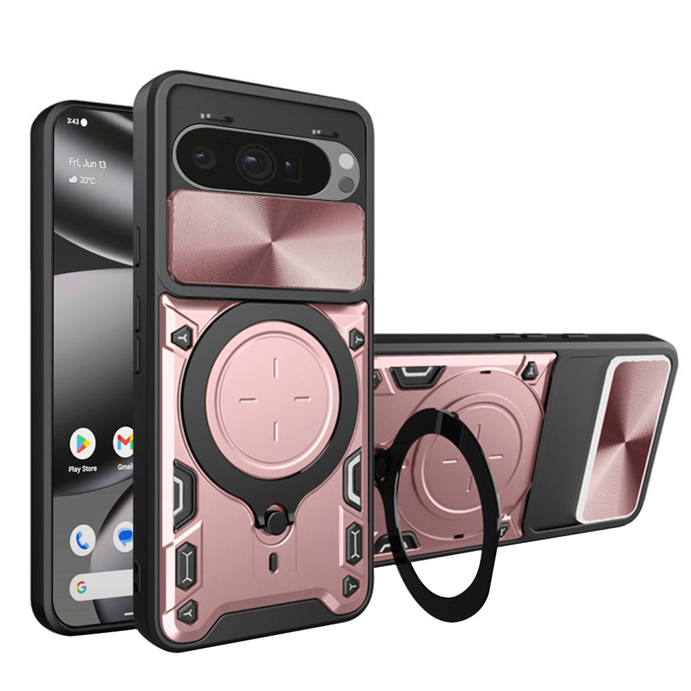 Pouzdro pro Google Pixel 10 Pro XL, Techsuit, CamGuard Pro, Růžovo-zlaté
