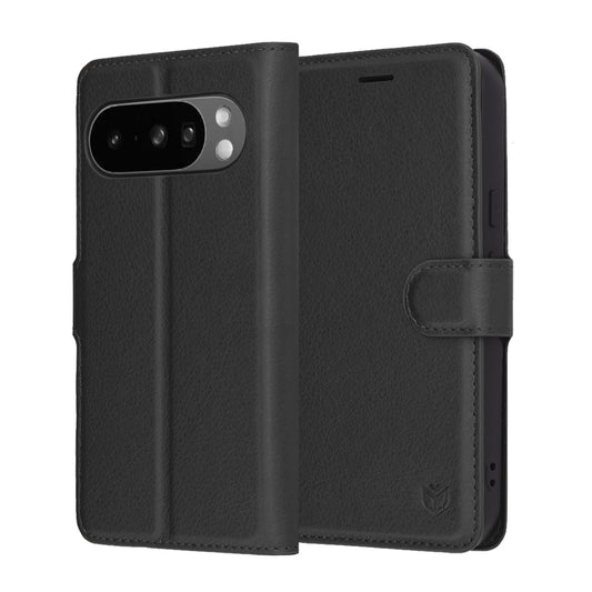 Pouzdro pro Google Pixel 10 Pro XL, Techsuit, kožené folio, černé