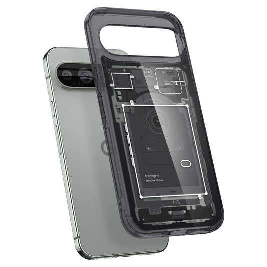 Pouzdro pro Google Pixel 9 Pro XL, Spigen, Ultra Hybrid Zero One, Černá ACS07722