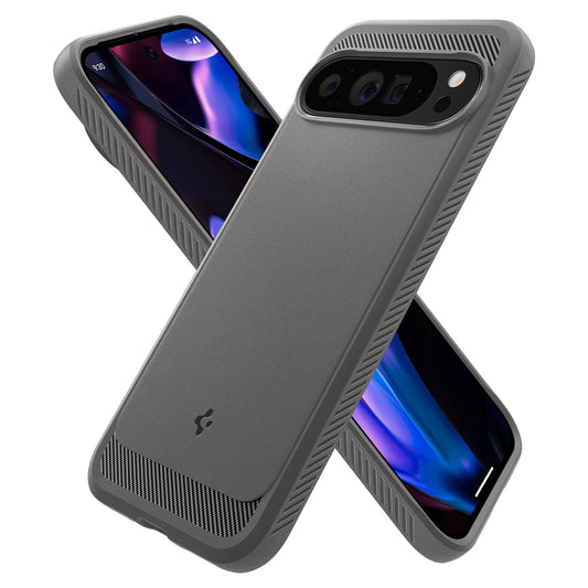 Pouzdro pro Google Pixel 9 Pro XL, Spigen, Rugged Armor, Šedá ACS07784
