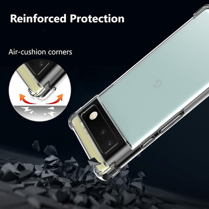 Pouzdro pro Google Pixel 6 Pro, Techsuit, nárazuvzdorné průhledné, transparentní