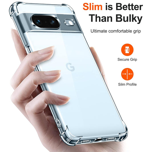 Pouzdro pro Google Pixel 7, Techsuit, Shockproof Clear, Průhledné