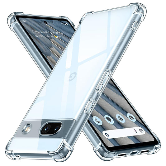 Pouzdro pro Google Pixel 7a, Techsuit, Odolné proti nárazům, Průhledné