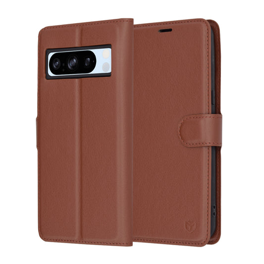 Pouzdro pro Google Pixel 8 Pro, Techsuit, Leather Folio, Hnědá