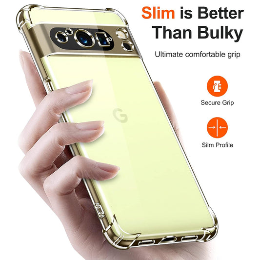 Pouzdro pro Google Pixel 8 Pro, Techsuit, nárazuvzdorné průhledné, transparentní