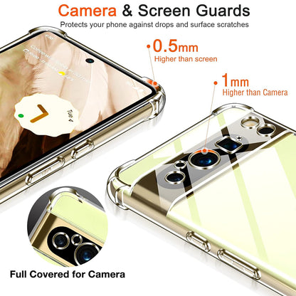 Case for Google Pixel 8 Pro, Techsuit, Shockproof Clear, Transparent