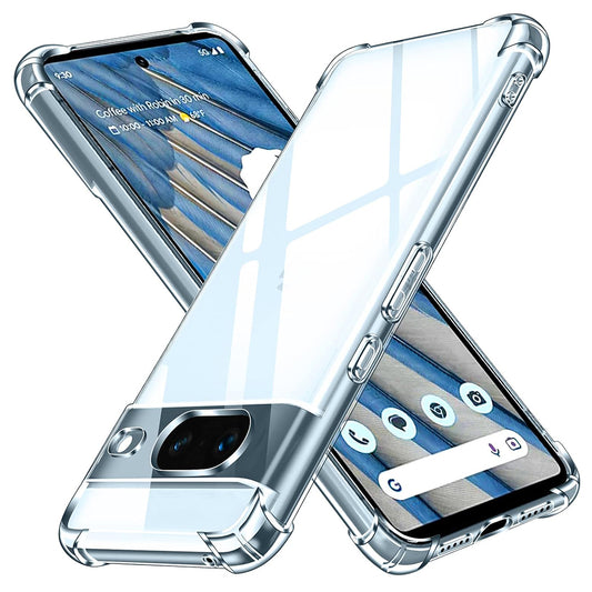 Pouzdro pro Google Pixel 8a, Techsuit, Odolné proti nárazům, Průhledné