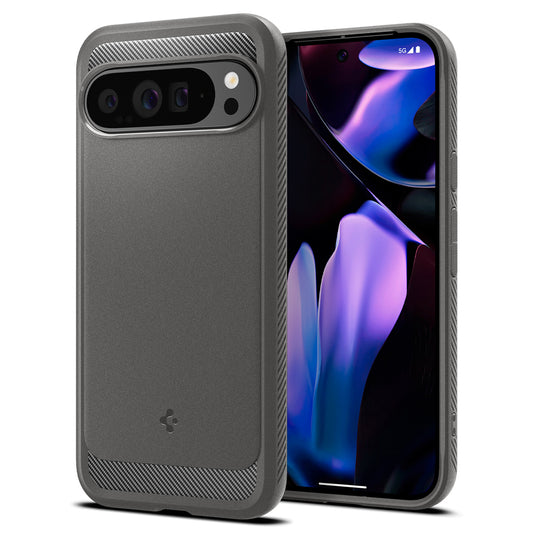 Pouzdro pro Google Pixel 9 Pro XL, Spigen, Rugged Armor, Šedá ACS07784