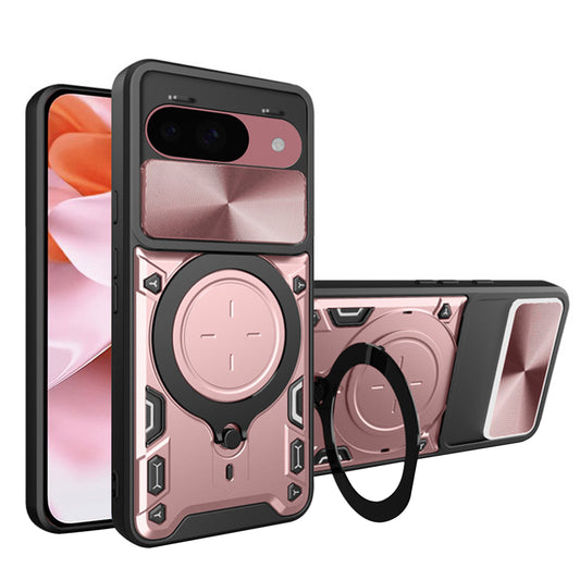 Pouzdro pro Google Pixel 9 / 9 Pro, Techsuit, CamGuard Pro, Růžově zlaté