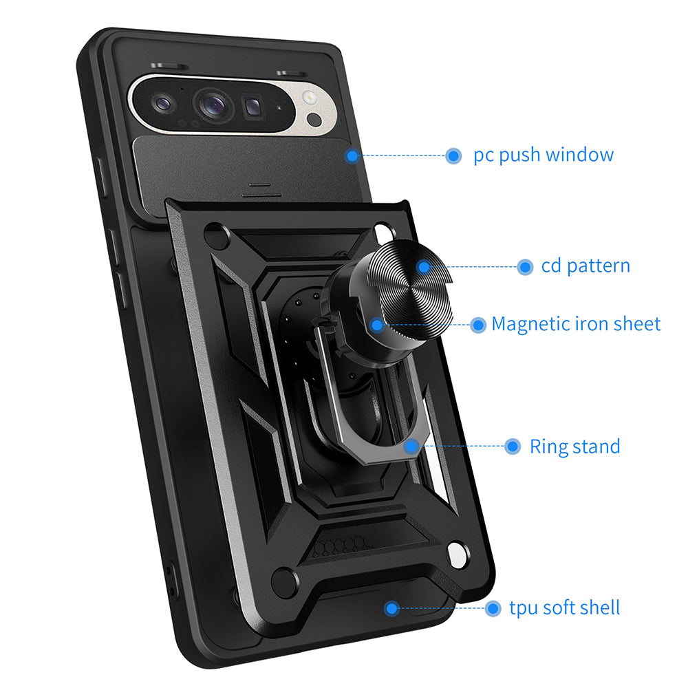 Pouzdro pro Google Pixel 9 / 9 Pro, Techsuit, CamShield, Černé