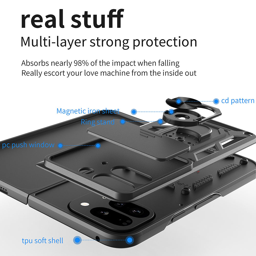 Pouzdro pro Google Pixel 9 Pro Fold, Techsuit, CamShield, Zelené