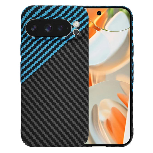 Pouzdro pro Google Pixel 9 Pro, Techsuit, Carbonite FiberShell, Černá Bleu