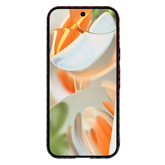 Pouzdro pro Google Pixel 9 Pro, Techsuit, Carbonite FiberShell, Černo-červené