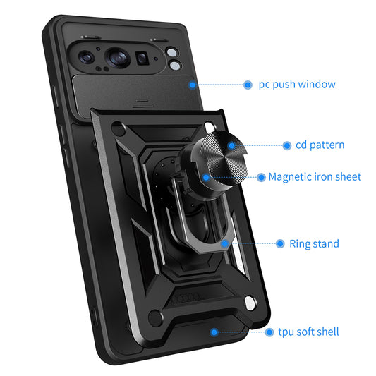 Pouzdro pro Google Pixel 9 Pro XL, Techsuit, CamShield, Zelené