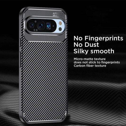 Pouzdro pro Google Pixel 9 Pro XL, Techsuit, CarbonFiber, černé