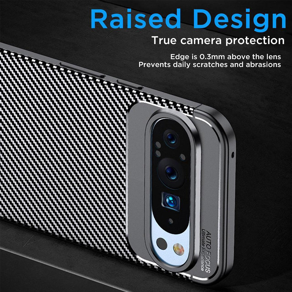 Pouzdro pro Google Pixel 9 Pro XL, Techsuit, CarbonFiber, černé