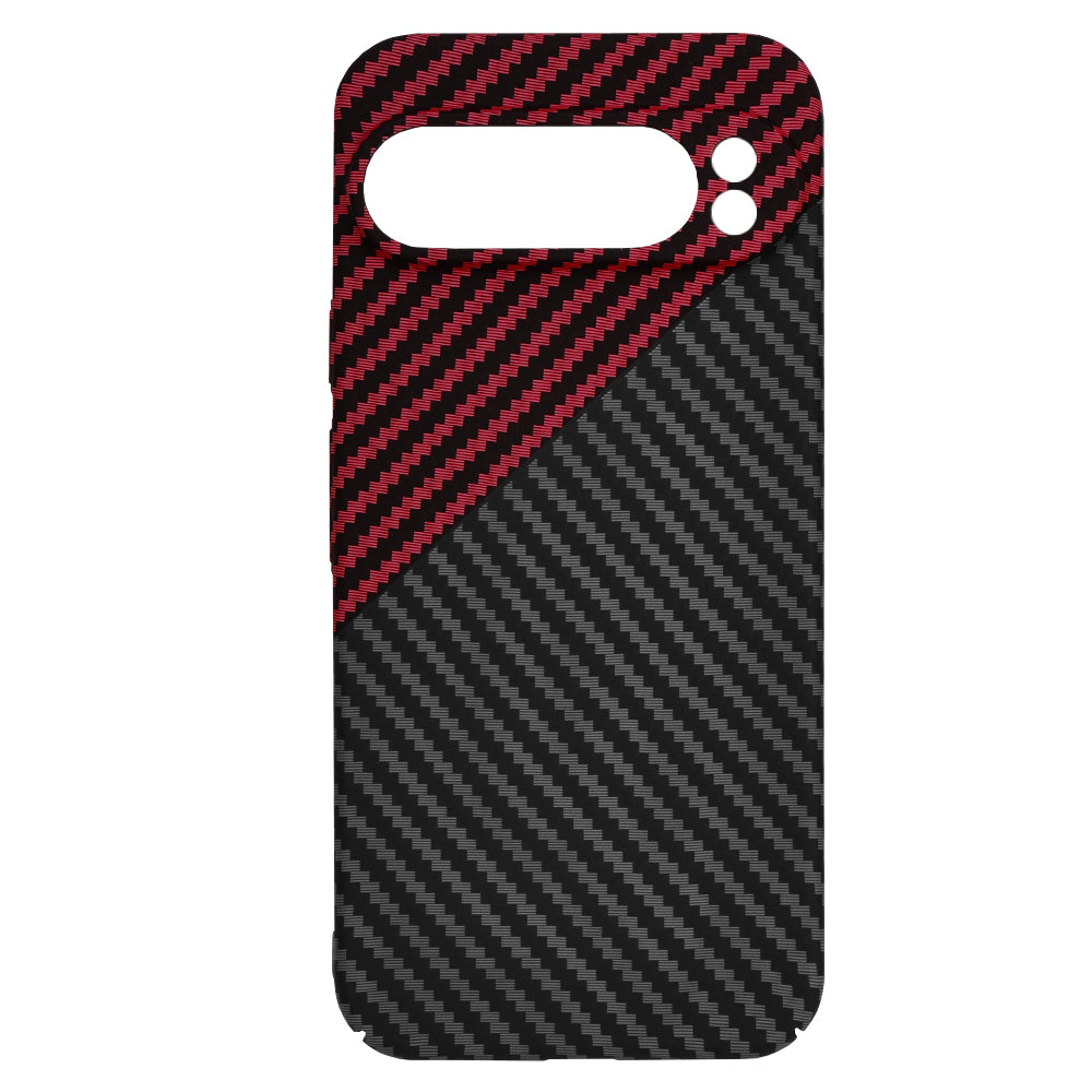 Pouzdro pro Google Pixel 9 Pro XL, Techsuit, Carbonite FiberShell, Černo-červené