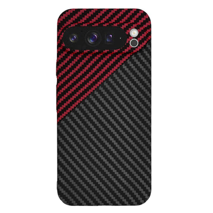 Pouzdro pro Google Pixel 9 Pro XL, Techsuit, Carbonite FiberShell, Černo-červené