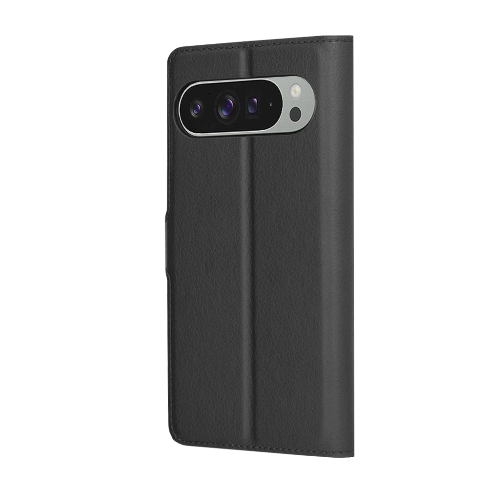 Case for Google Pixel 9 Pro XL, Techsuit, Leather Folio, Black