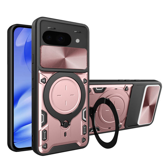 Pouzdro pro Google Pixel 9a, Techsuit, CamGuard Pro, Růžovo-zlaté