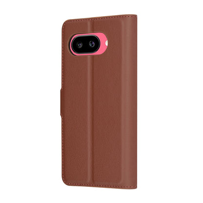 Case for Google Pixel 9a, Techsuit, Leather Folio, Brown