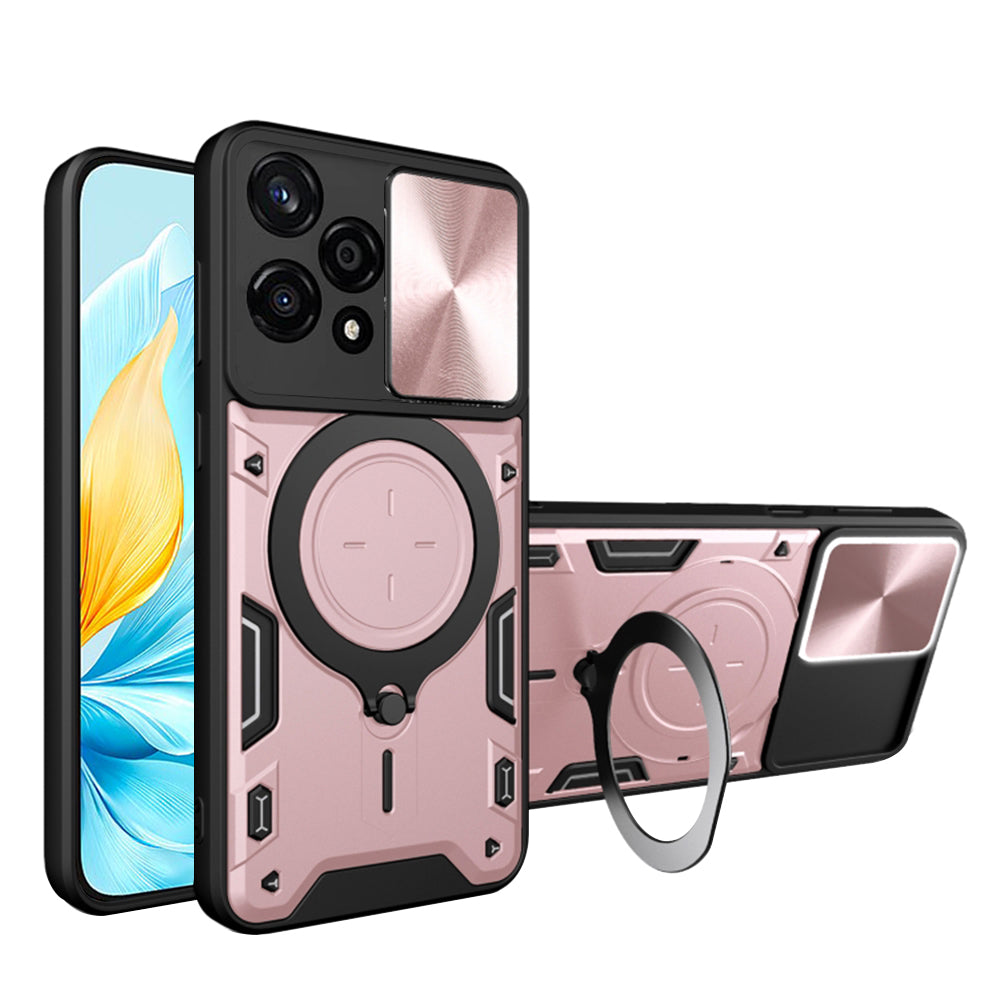 Pouzdro pro Honor 200 Lite, Techsuit, CamGuard Pro, Růžovo-zlaté
