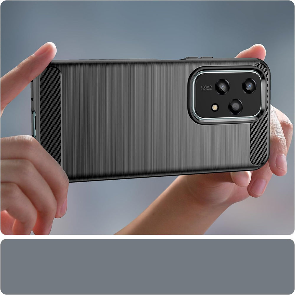 Pouzdro pro Honor 200 Lite, Techsuit, Carbon, Modré