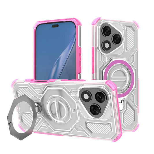 Pouzdro pro Honor 400 Lite, Techsuit, Carbon Shield Pro, růžové
